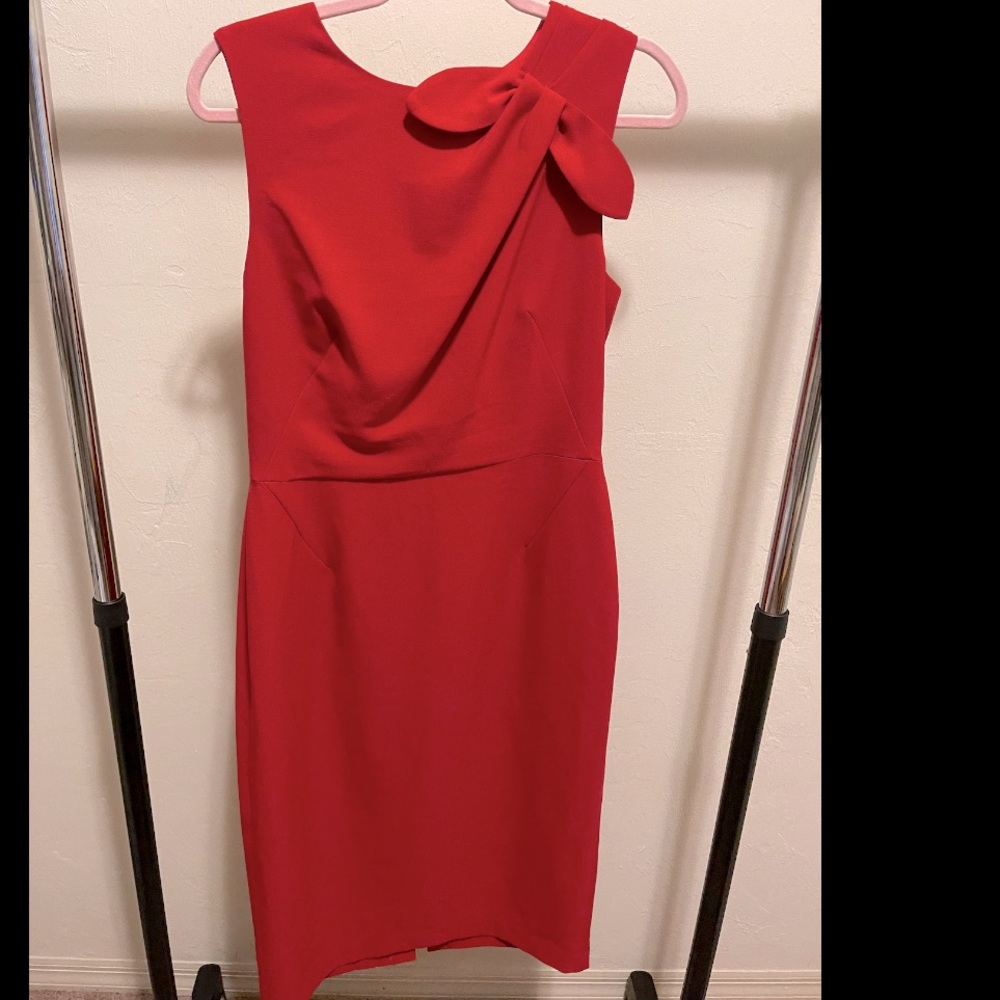 Maggy London red bow dress